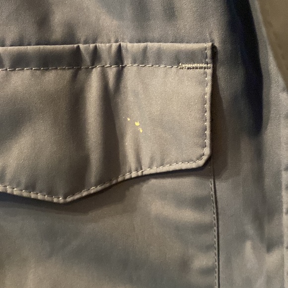 Lands end blue cinch waist rain jacket size small - Picture 3 of 8